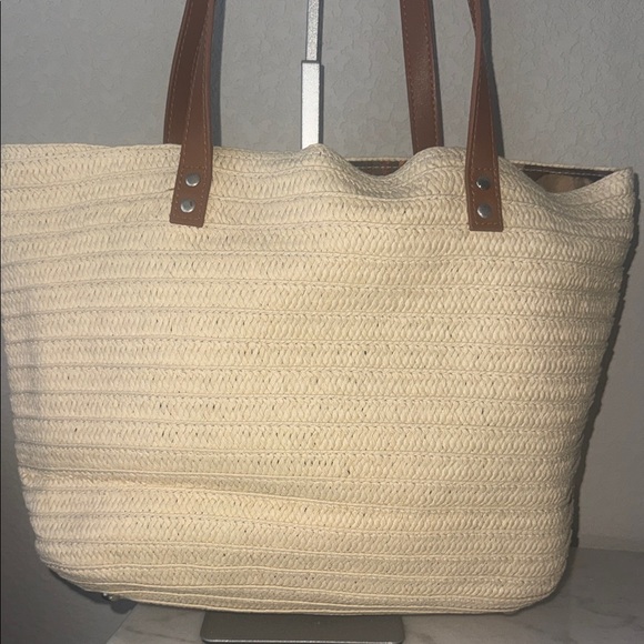 Sassy Jones Tan and Cream Tote Bag - Picture 5 of 8